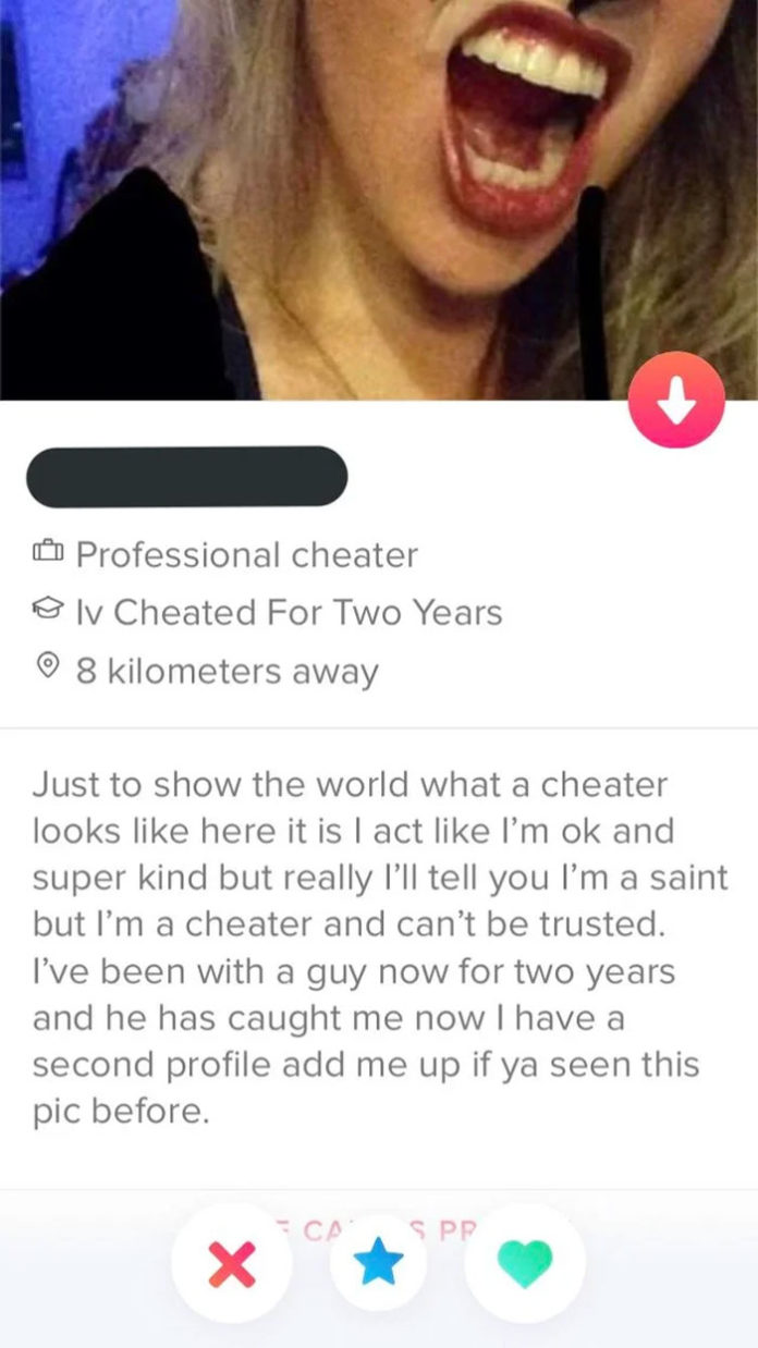 People Discover Their Cheating Partners Tinder Profiles And Edit Them