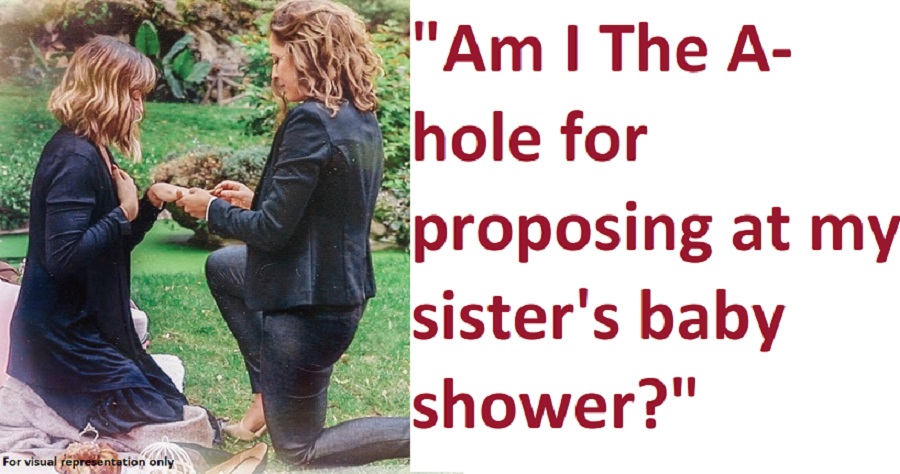 Woman Proposed To Girlfriend At Homophobic Sister’s Baby Shower, Asks if She’s Wrong