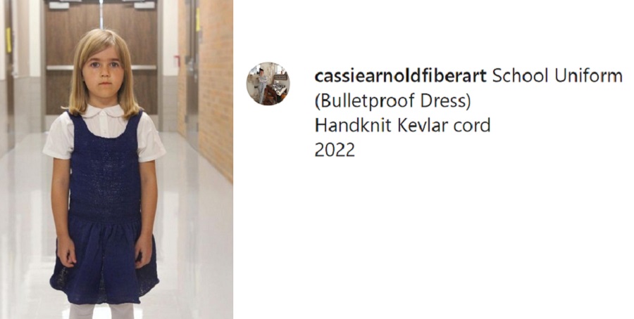 Mom Creates “Bulletproof” Dress For Her Daughter’s Fist Day Of School